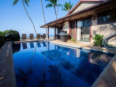 Private Beachfront Home Complete with 20 x 40 Swimming Pool